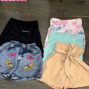 Bundle of girl shorts 6 pairs